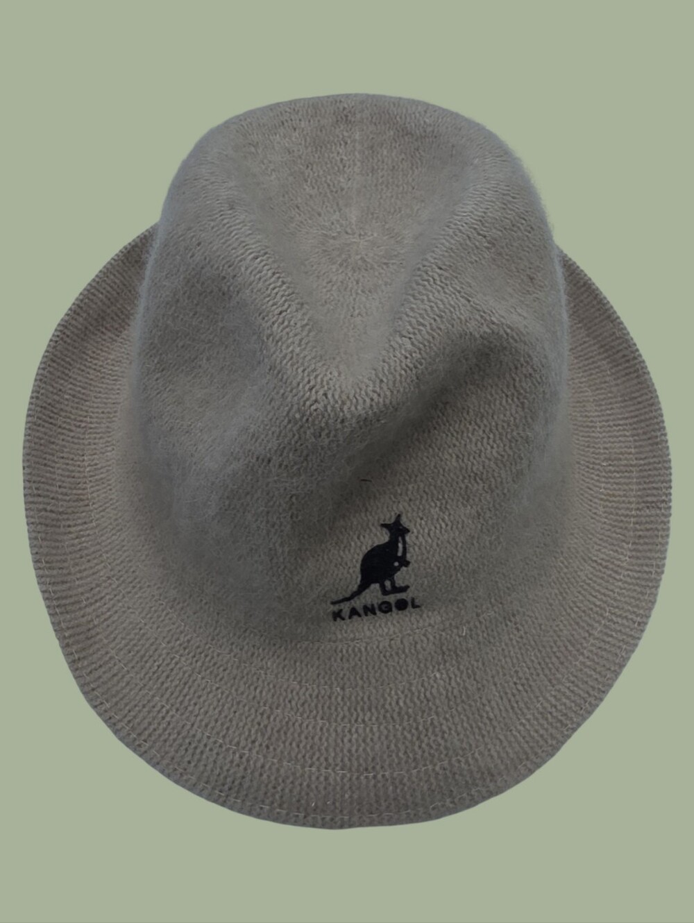 Kangol Bucket Hat Ivory 70%  Angora (rabbit Fur) Blend One Size Fits All